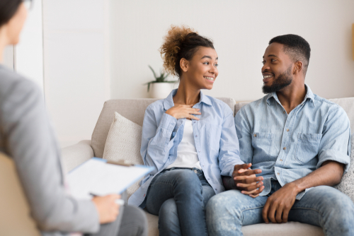 couple in marriage counseling