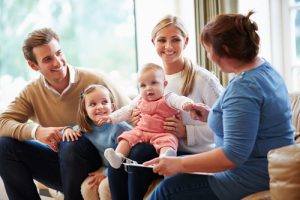 a family in family counseling